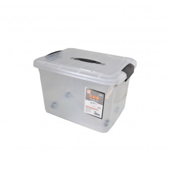 Clear plastic container rectangular 25.0 liters 5504
