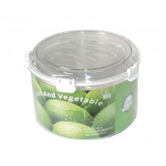 3 Piece Round Clear Plastic Storage Container Set SH23896