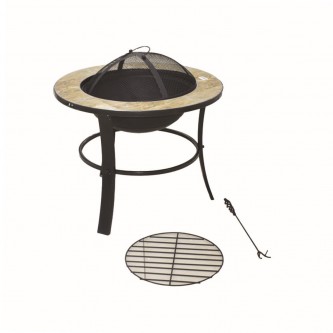 Marble grill and heating pan, 60 x 60 x 46 cm, AZ7798