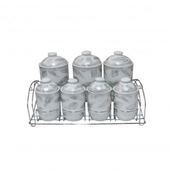 Ceramic spice jar set 7 pieces CYD0164