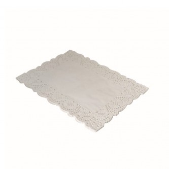 White rectangular lace paper, 50 pieces, 40 × 30 cm AF-501823