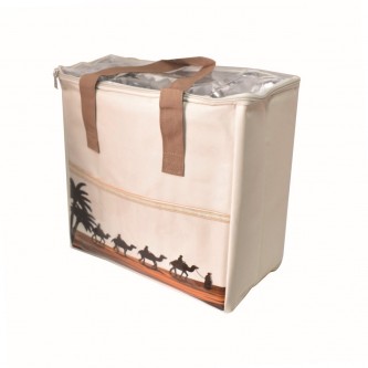 Canvas thermos bag, 2 compartments, multiple colors, MF6004774