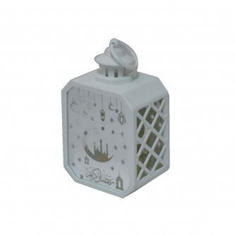 Luminous plastic lantern, 9 x 6.5 x 15 cm, multiple colors, MF6004595