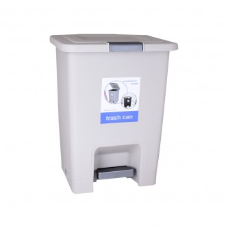 Plastic waste bin with pedal, 15 liters, multiple colors, FM6004686