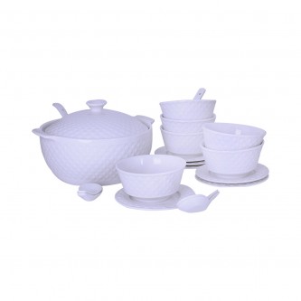 Ceramic soup set 21 pieces ZD13674