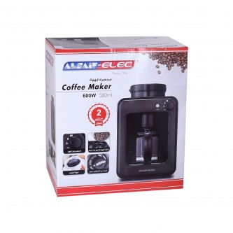 Coffee maker with Al Saif grinder 580 ml 600 watts E03411
