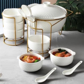 Ceramic soup set 16 pieces ZD10226