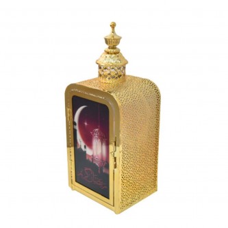 Luminous metal lantern 15 x 12 x 38 cm AF-501076