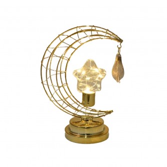Luminous metal lantern 16 x 9 x 23 cm AF-501068