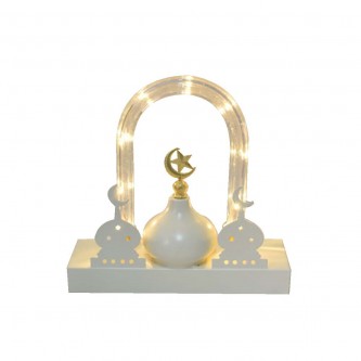 Luminous Metal Lantern 21 x 7.5 x 20 cm MF6004476
