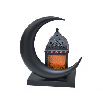 Luminous Metal Ramadan Lantern 17 x 12 x 24 cm MF6004477