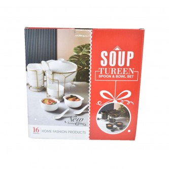 Ceramic soup set 16 pieces ZD10226-1