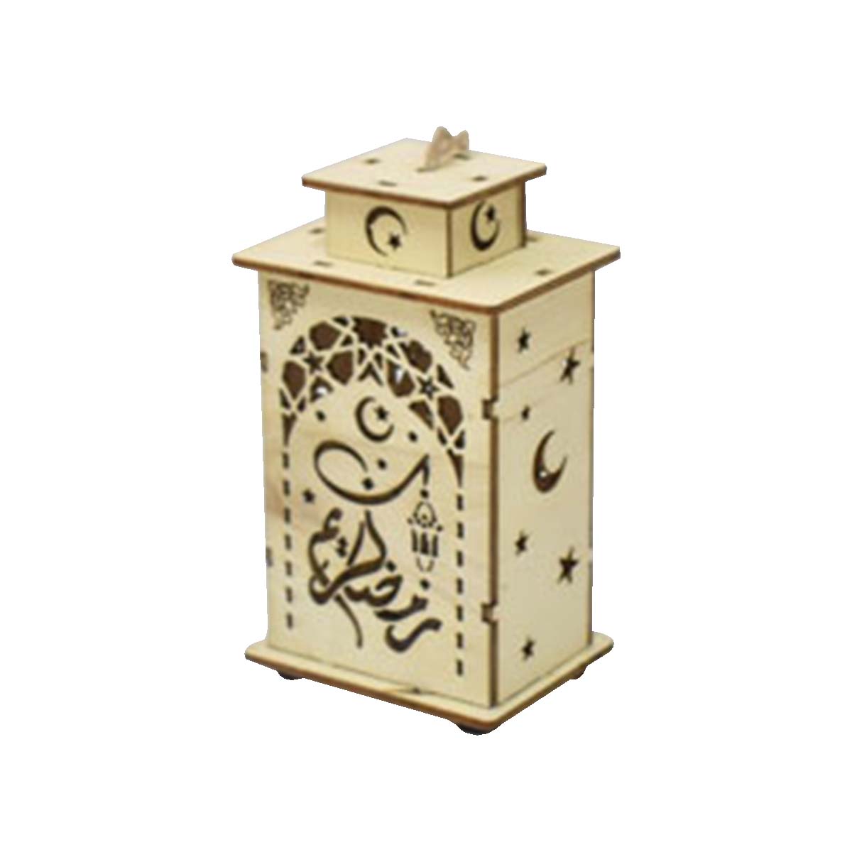 فانوس خشبي مضيئ 7 × 5 × 12سم AF-501145 فانوس خشبي مضيئ 7 × 5 × 12سم AF-501145