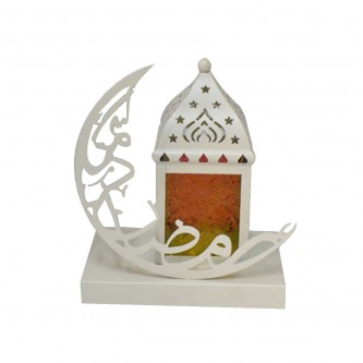 Luminous Metal Ramadan Lantern 17 x 12 x 20 cm MF6004480