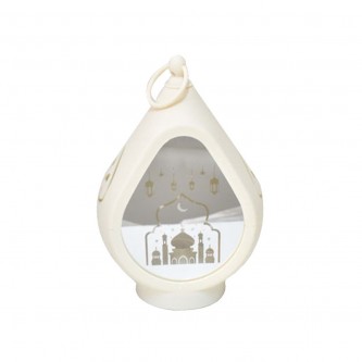 Luminous plastic lantern 14 x 9 x 22 cm MF6005044