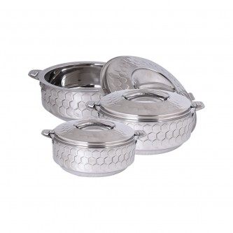 Set of steel food containers, 3 pieces, KLD7650