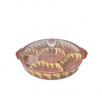 Heritage Melamine 7-Piece Breakfast Tray Set 895B-HM
