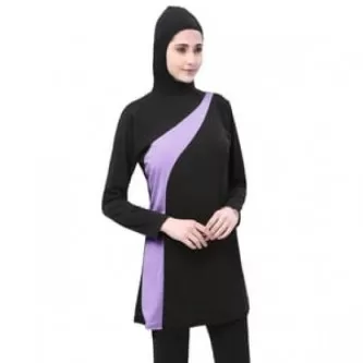 سويم لايف بوركيني مايوه سباحة نسائي لون بنفسجي مقاسS