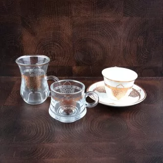 فناجين وبيالات قهوة وشاي 4 قطعة موديل 010230