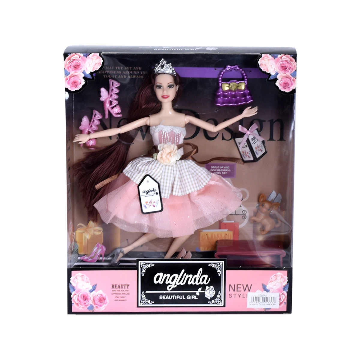 لعبة دمية اطفال مع اكسسوارات 28 سم 2558A5