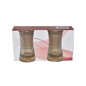 طقم بيالات شاي زجاج 2 قطعة AF503020
