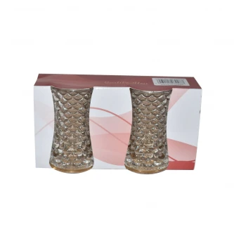 طقم بيالات شاي زجاج 2 قطعة AF503028