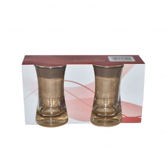 طقم بيالات شاي زجاج 2 قطعة AF503029