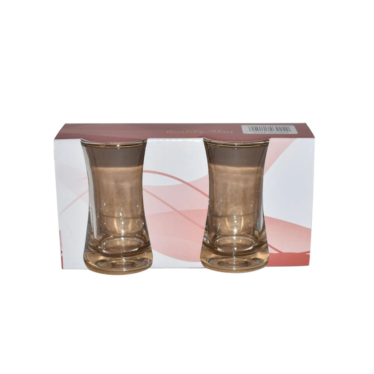 طقم بيالات شاي زجاج 2 قطعة AF503024