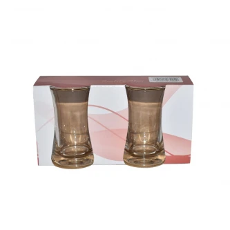 طقم بيالات شاي زجاج 2 قطعة AF503024