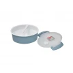 صندوق غداء بلاستيك مقسم ازرق AF-600048