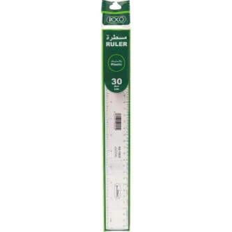 مسطرة بلاستيك شفاف روكو 30 سم RQ-10830