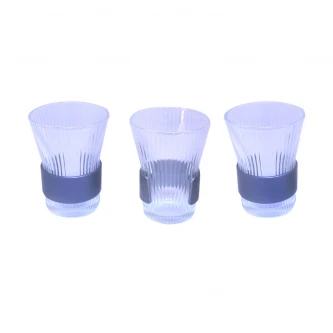 طقم اكواب زجاج شفاف 3 قطعة 884590