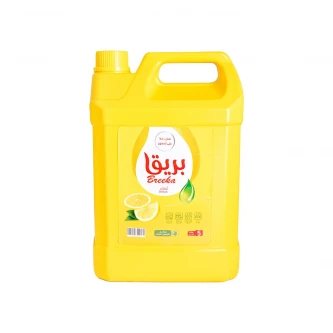 صابون سائل لغسيل الصحون بريقا برائحة الليمون 5.0 لتر 