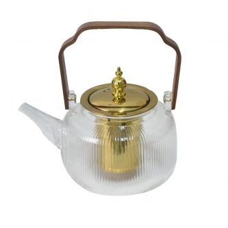 ابريق شاي زجاج شفاف مع مصفاة استيل 1400مل MF601933