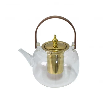 ابريق شاي زجاج شفاف مع مصفاة استيل 1400مل MF601935