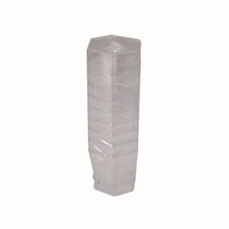 طقم علب حلا بلاستيك شفاف سداسي 10قطعة AF-501785