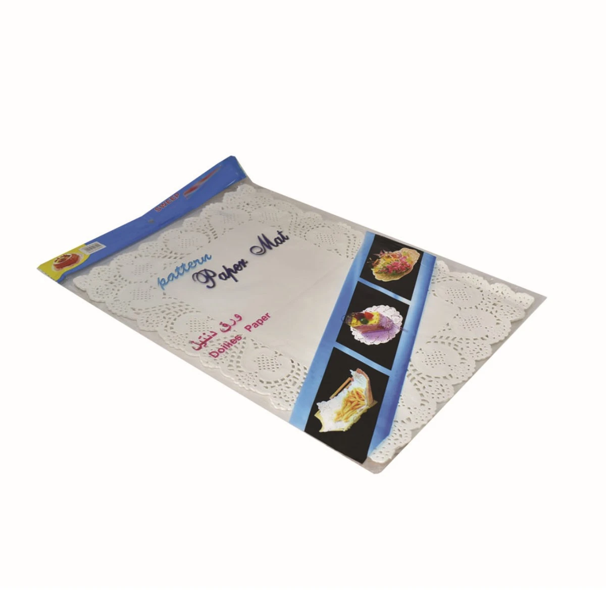 ورق دنتيل مستطيل ابيض 40 قطعة 45 × 32 سم AF-501822