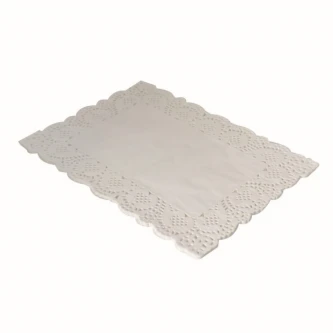 ورق دنتيل مستطيل ابيض 35 قطعة 45 × 35 سم AF-501821