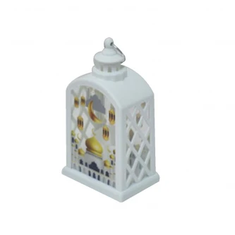 فانوس بلاستيك مضيئ 8 × 5 × 14سم الوان متعددة MF6004594