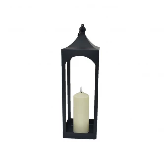 فانوس معدني مضيئ 16× 16× 52 سم اسود MF6005012L
