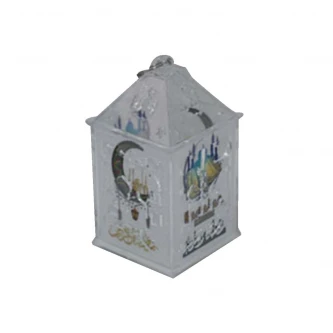 فانوس بلاستيك مضيئ 7 × 7 × 12سم MF6004586