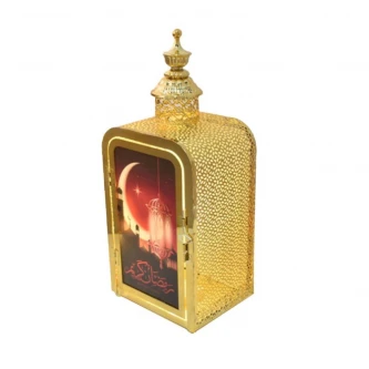 فانوس معدني مضيئ 15× 12× 38 سم AF-501076