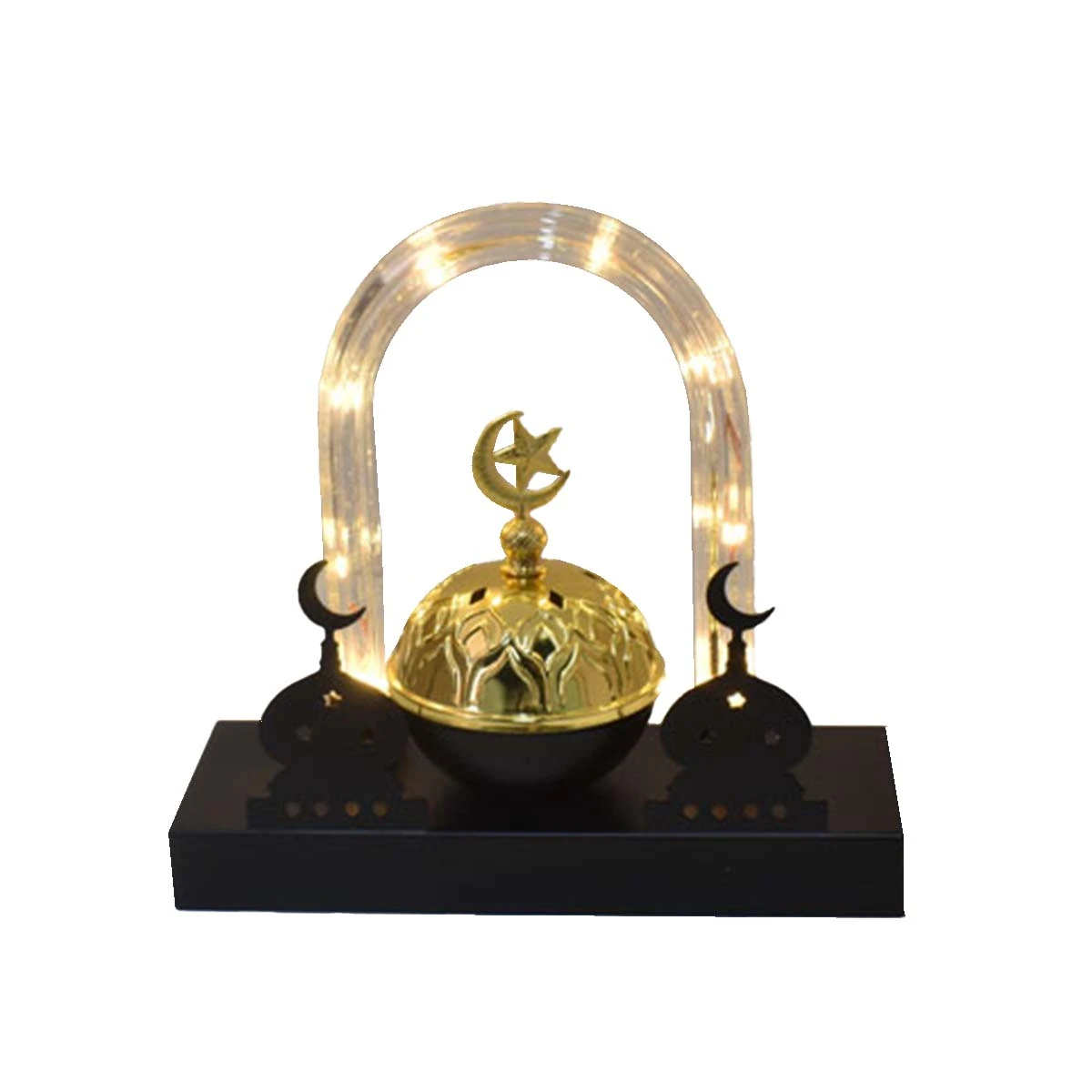 فانوس رمضان معدني مضيئ 21 × 7.5 × 20 سم MF6004475
