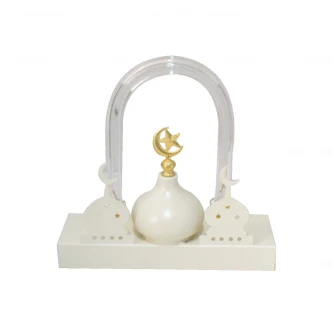 فانوس رمضان  معدني مضيئ 21 × 7.5 × 20 سم MF6004476