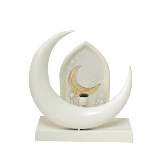 فانوس رمضان  معدني مضيئ 21 × 8 × 24 سم MF6004481
