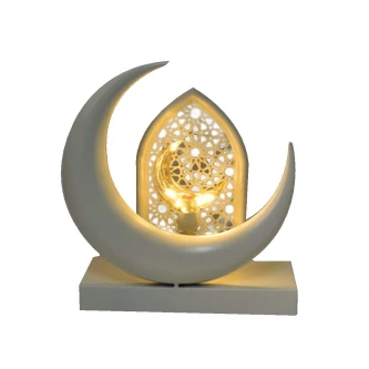 فانوس رمضان  معدني مضيئ 21 × 8 × 24 سم MF6004481