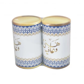 طقم مناديل بعلبة اسطوانية 2 قطعة FM6004789