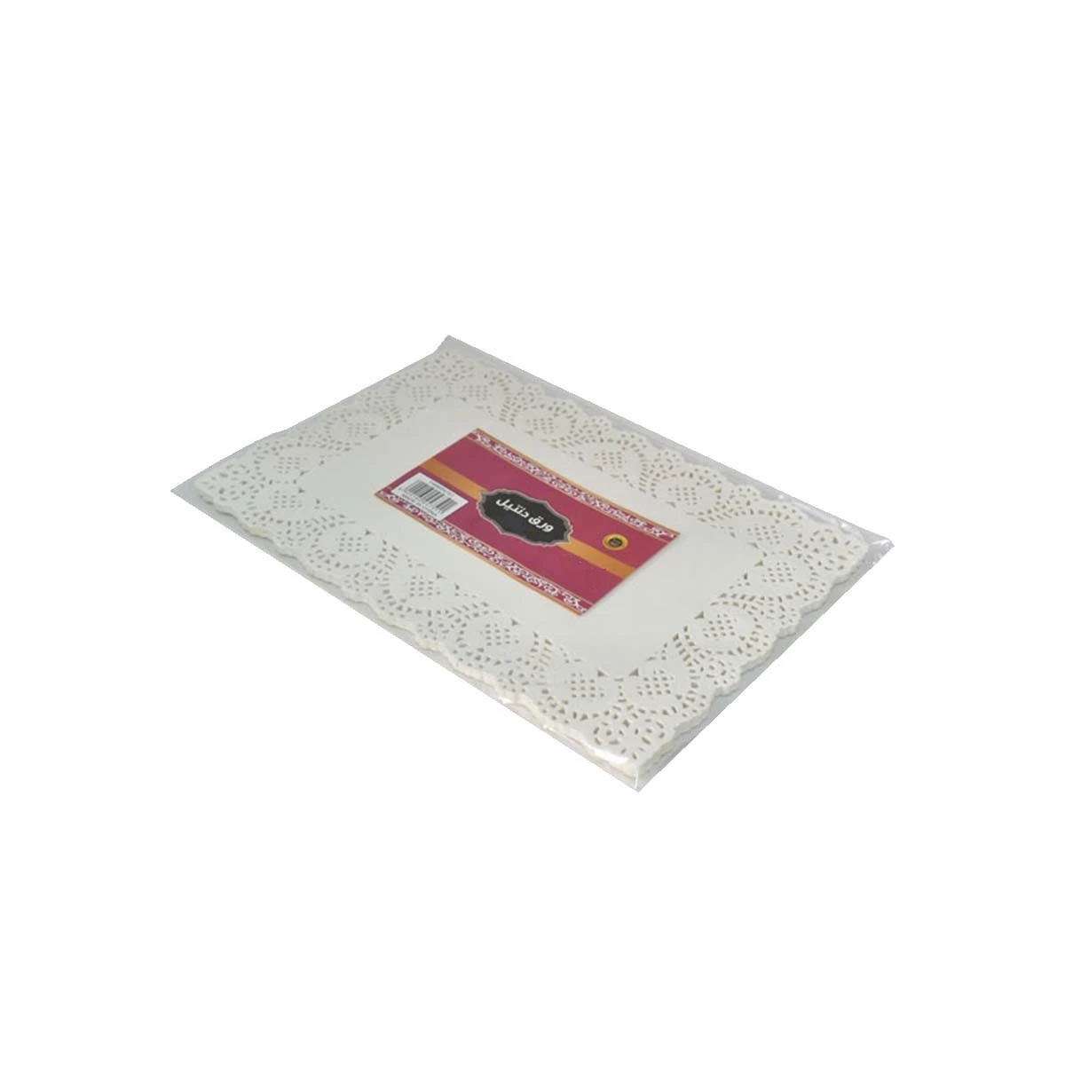ورق دنتيل مستطيل ابيض 100قطعة 23 × 16سم FW6004750