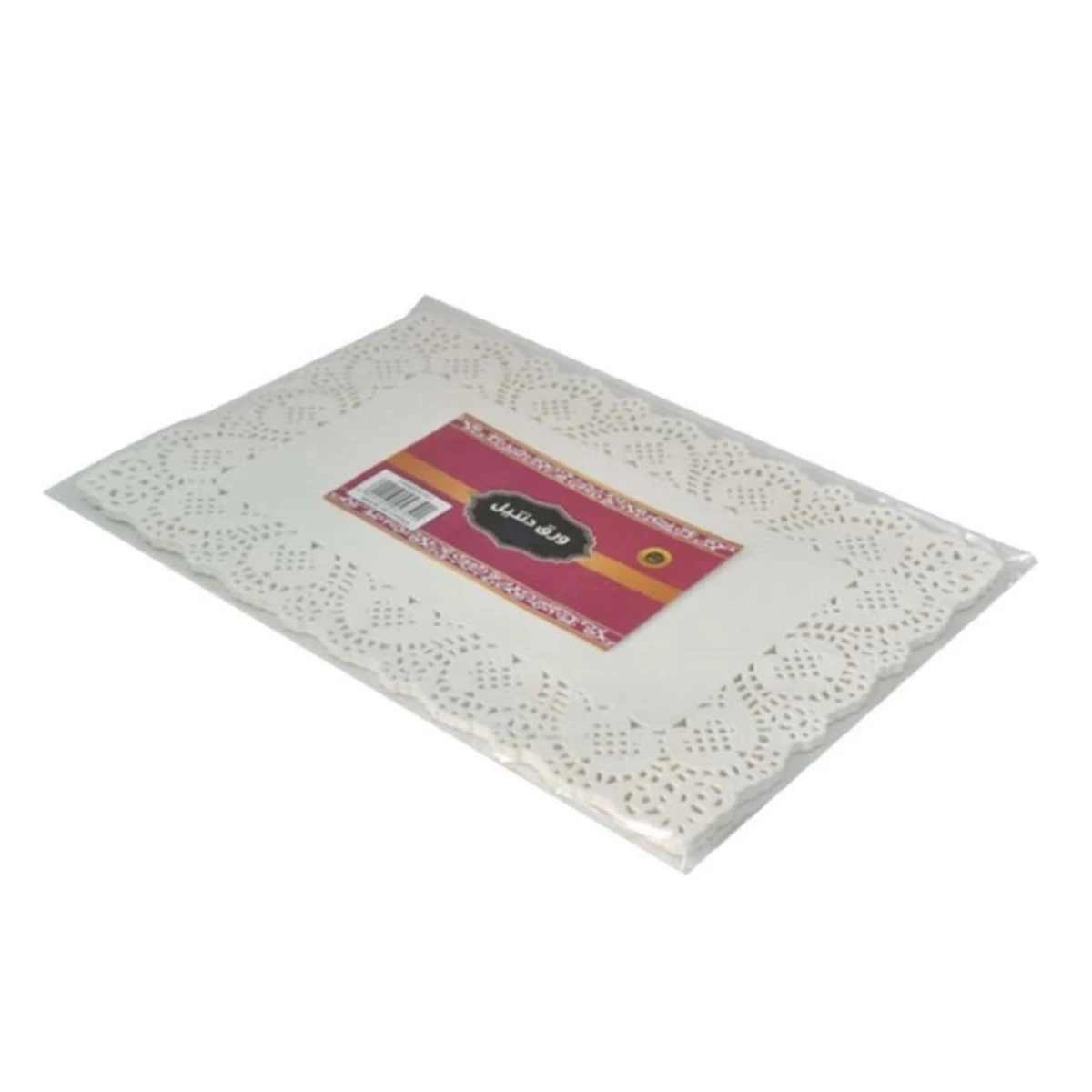 ورق دنتيل مستطيل ابيض 40 قطعة 45 × 32 سم FW6004754
