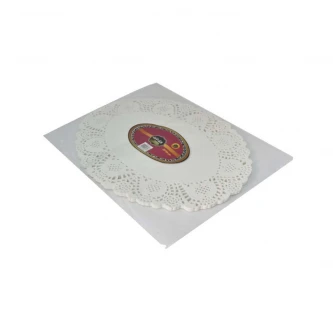 ورق دنتيل بيضاوي ابيض 60 قطعة 35 × 26 سم FW6004756